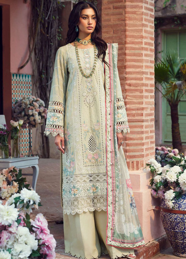 Motifz Premium Embroidered Lawn Suit Unstitched 3 Piece MT24P 4427 Zaib - Summer Collection