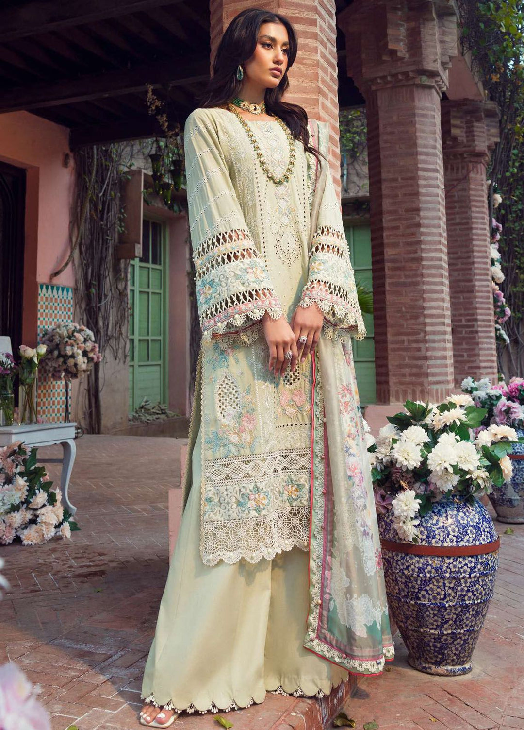 Motifz Premium Embroidered Lawn Suit Unstitched 3 Piece MT24P 4427 Zaib - Summer Collection