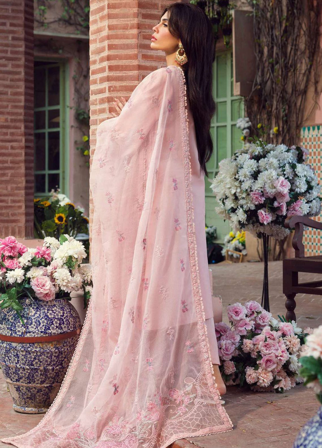 Motifz Premium Embroidered Lawn Suit Unstitched 3 Piece MT24P 4428 Huda - Summer Collection