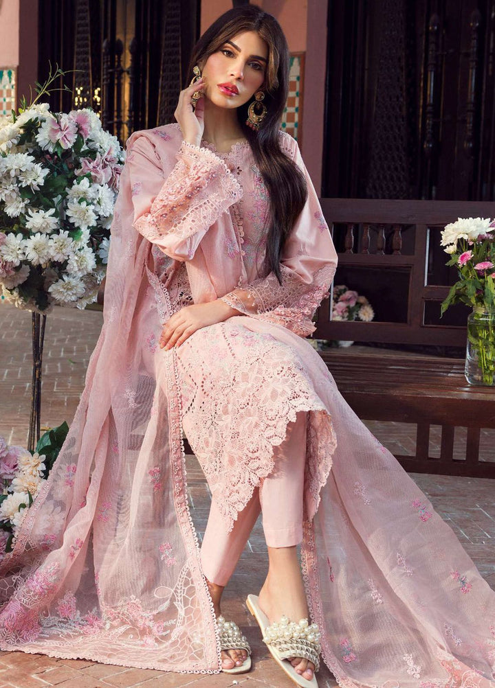 Motifz Premium Embroidered Lawn Suit Unstitched 3 Piece MT24P 4428 Huda - Summer Collection