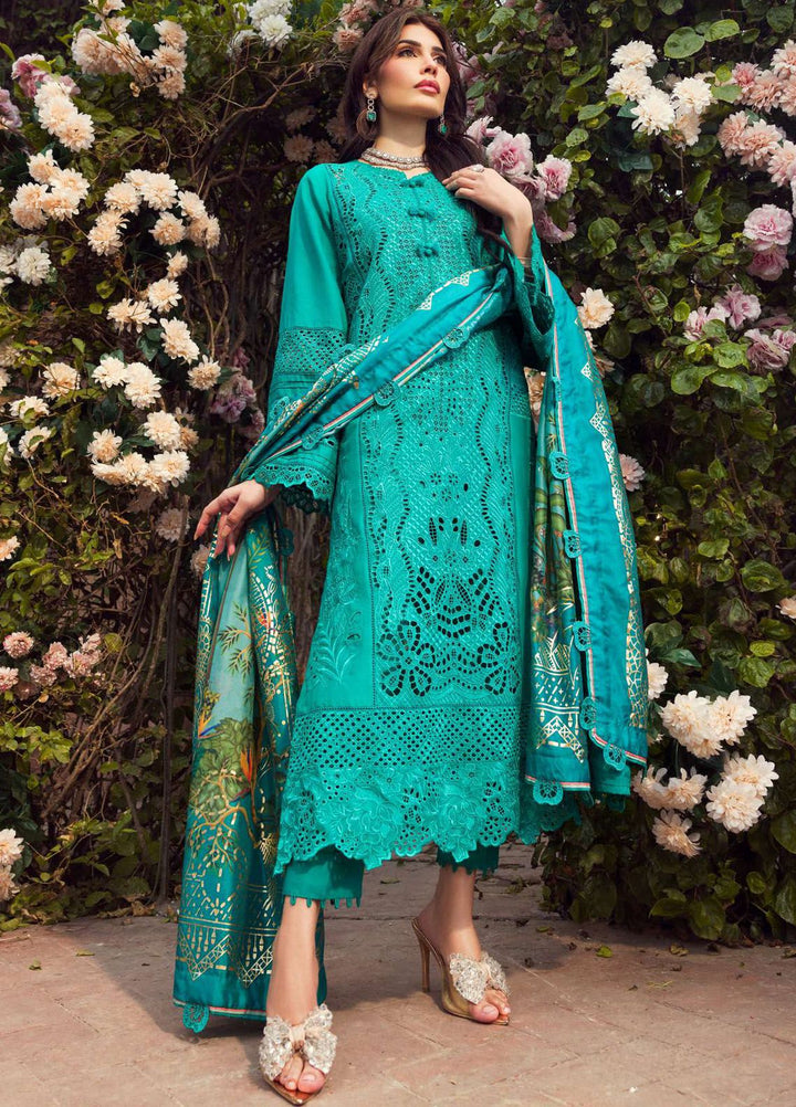 Motifz Premium Embroidered Lawn Suit Unstitched 3 Piece MT24P 4430 Sanobar - Summer Collection