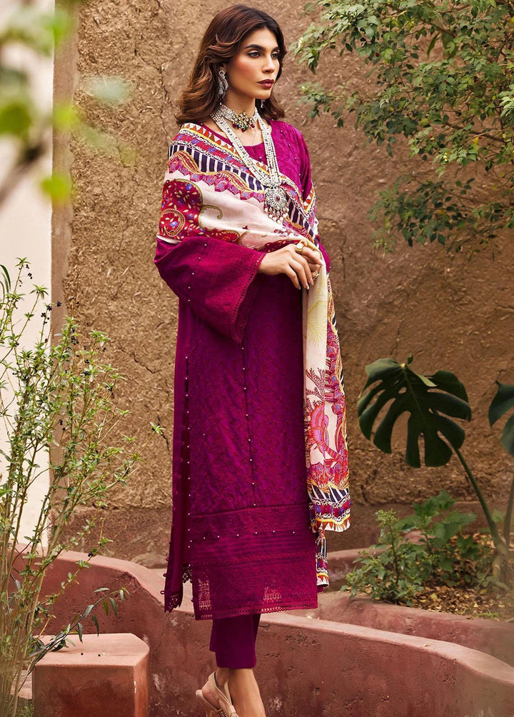 Motifz Embroidered Lawn Suits Unstitched 3 Piece MT23-P2 3979 ARZOU - Premium Collection