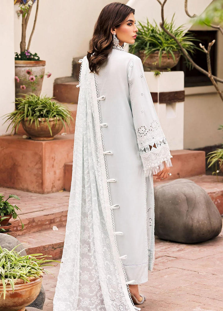 Motifz Embroidered Lawn Suits Unstitched 3 Piece MT23-P2 3981 NAZ - Premium Collection