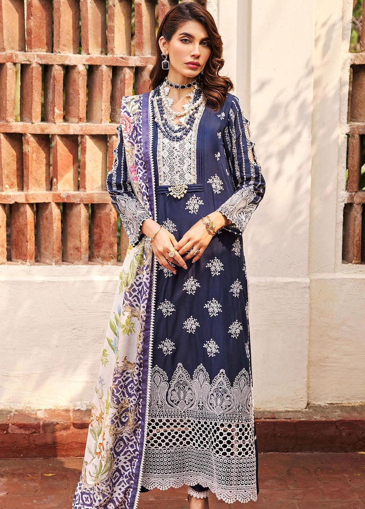 Motifz Embroidered Lawn Suits Unstitched 3 Piece MT23-P2 3983 SIBEL - Premium Collection