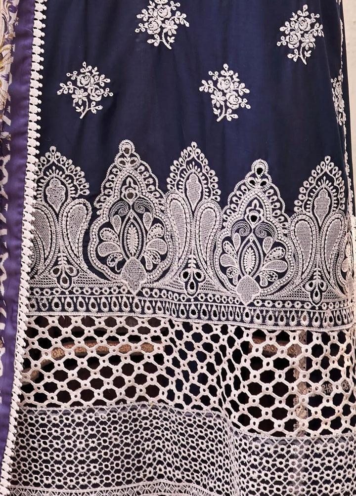 Motifz Embroidered Lawn Suits Unstitched 3 Piece MT23-P2 3983 SIBEL - Premium Collection