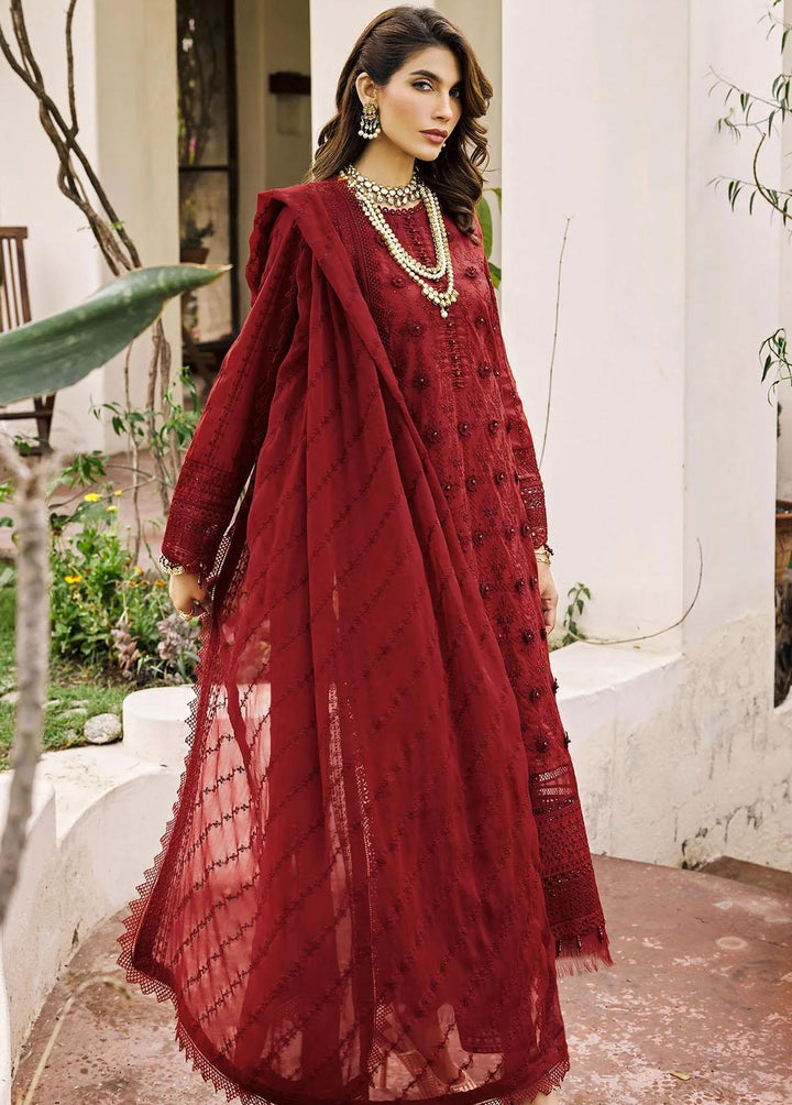Motifz Embroidered Lawn Suits Unstitched 3 Piece MT23-P2 3985 RAHMA - Premium Collection