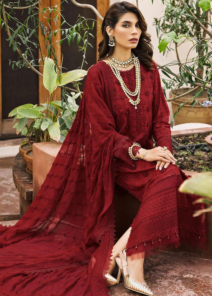 Motifz Embroidered Lawn Suits Unstitched 3 Piece MT23-P2 3985 RAHMA - Premium Collection