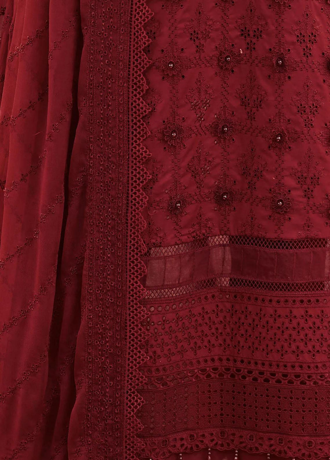 Motifz Embroidered Lawn Suits Unstitched 3 Piece MT23-P2 3985 RAHMA - Premium Collection