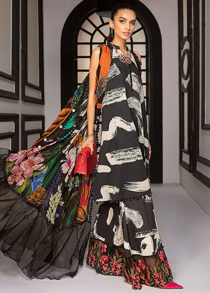 M.Prints By Maria B Embroidered Lawn Suit Unstitched 3 Piece MB24E2 5A - Summer Collection