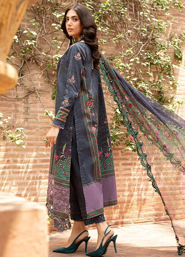 M.Prints By Maria B Embroidered Lawn Suit Unstitched 3 Piece MB24E2 6B - Summer Collection