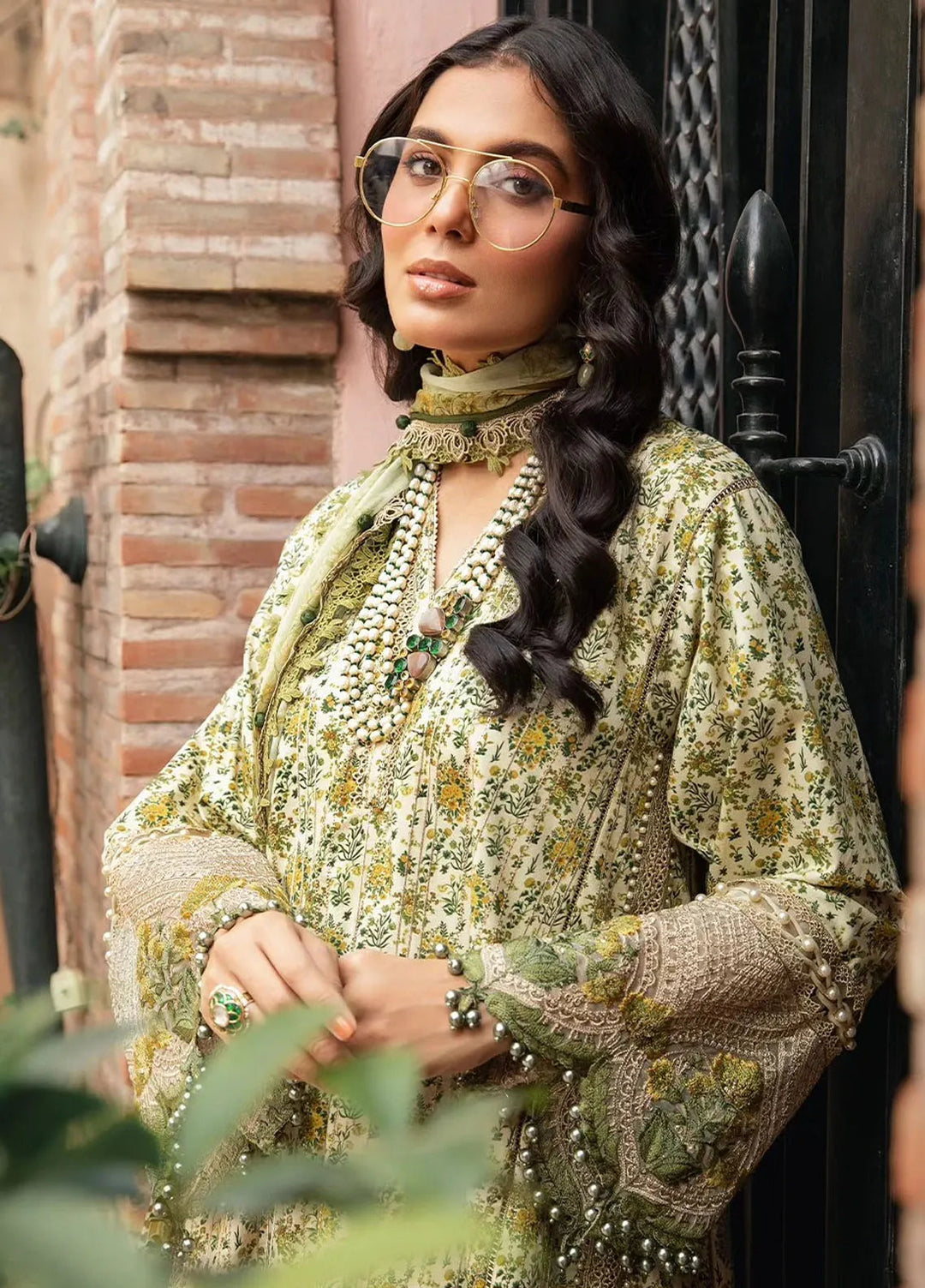 M.Prints By Maria B Embroidered Lawn Suit Unstitched 3 Piece MB24E2 7A - Summer Collection