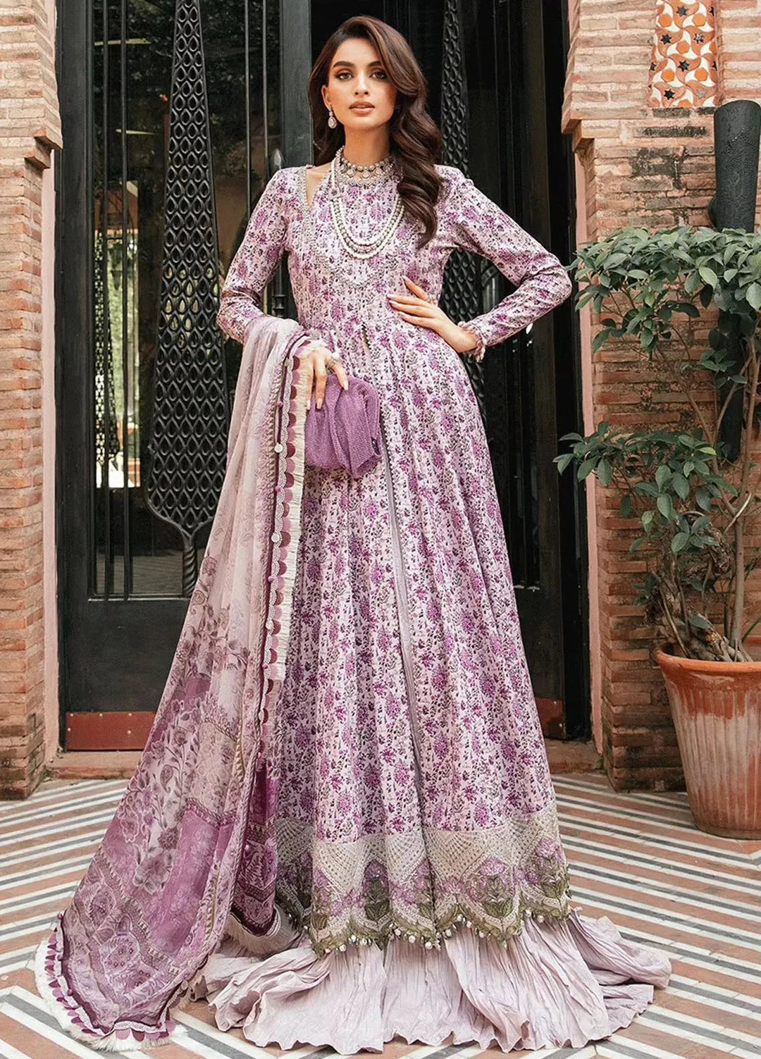 M.Prints By Maria B Embroidered Lawn Suit Unstitched 3 Piece MB24E2 7B - Summer Collection