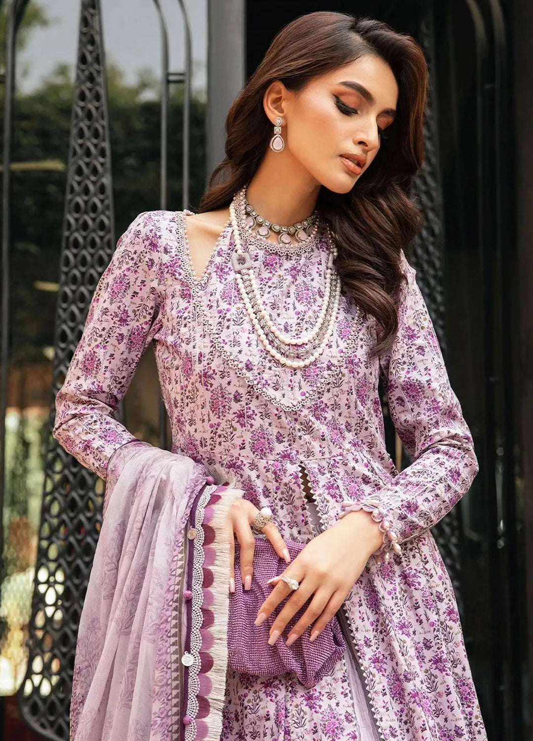 M.Prints By Maria B Embroidered Lawn Suit Unstitched 3 Piece MB24E2 7B - Summer Collection