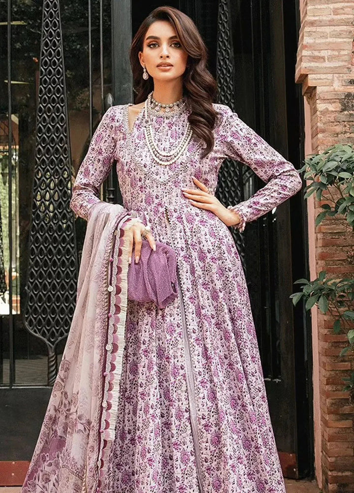 M.Prints By Maria B Embroidered Lawn Suit Unstitched 3 Piece MB24E2 7B - Summer Collection