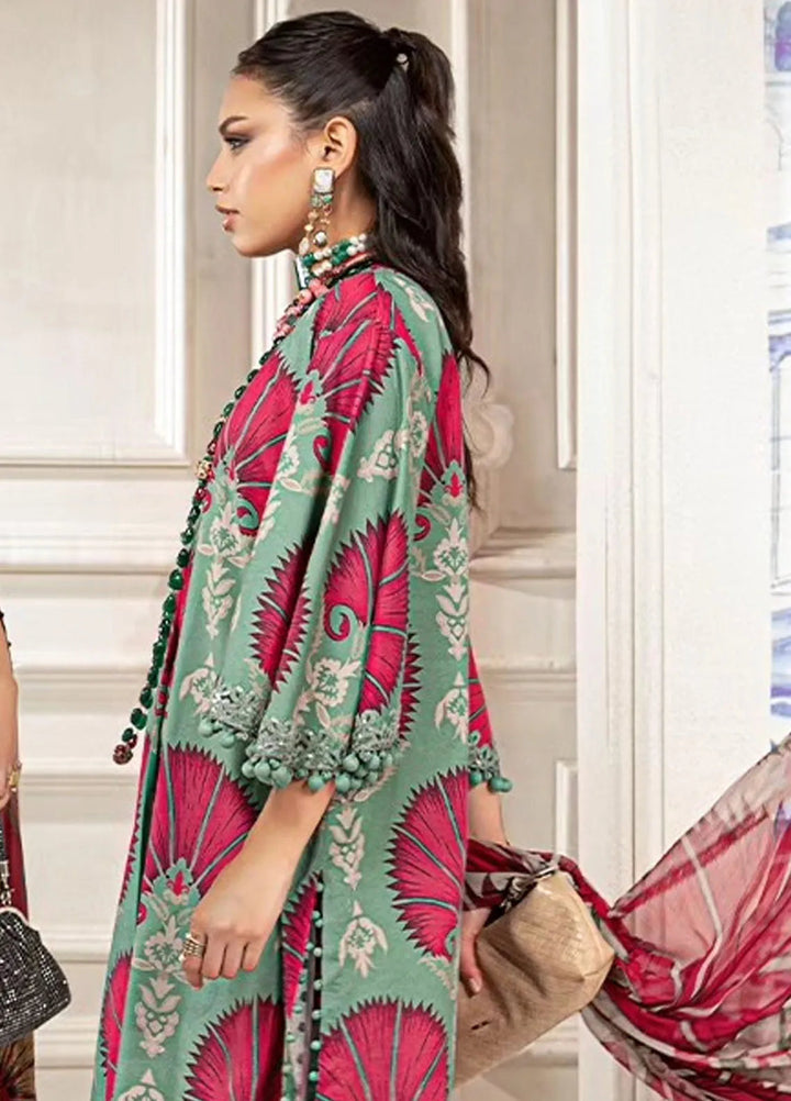M.Prints By Maria B Embroidered Lawn Suit Unstitched 3 Piece MB24E2 9A - Summer Collection