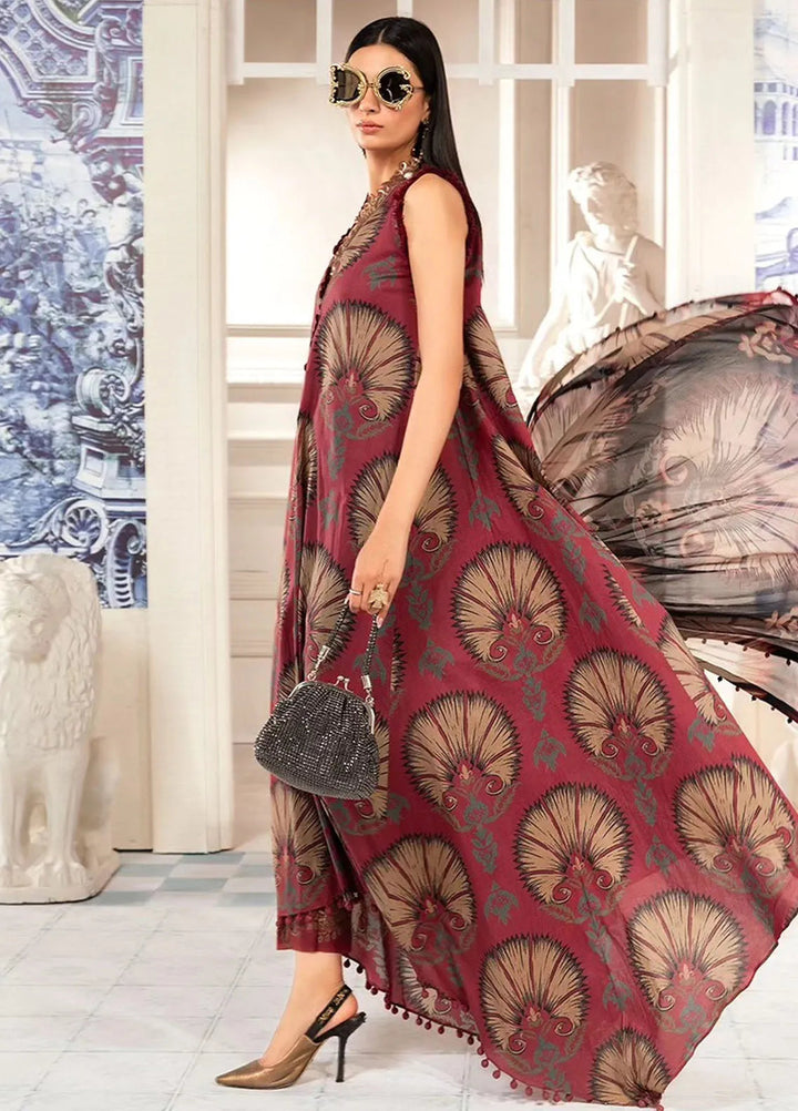 M.Prints By Maria B Embroidered Lawn Suit Unstitched 3 Piece MB24E2 9B - Summer Collection