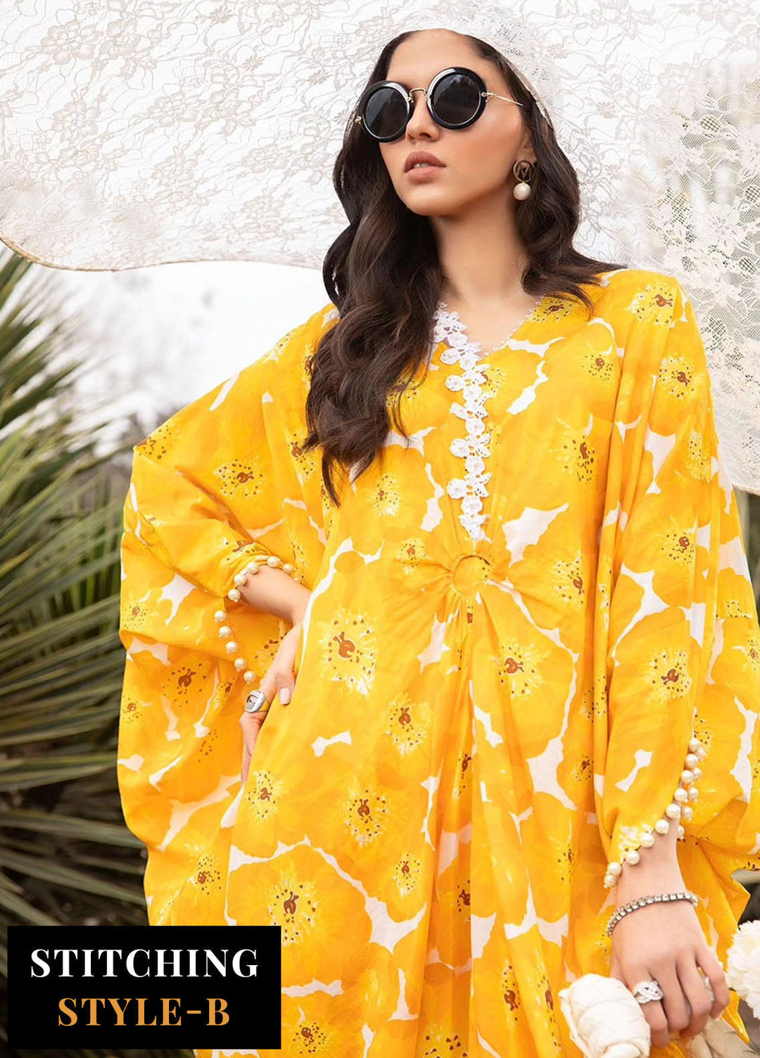 MPrints by Maria B Embroidered Lawn Suits Unstitched 3 Piece MB24P 12B - Summer Collection