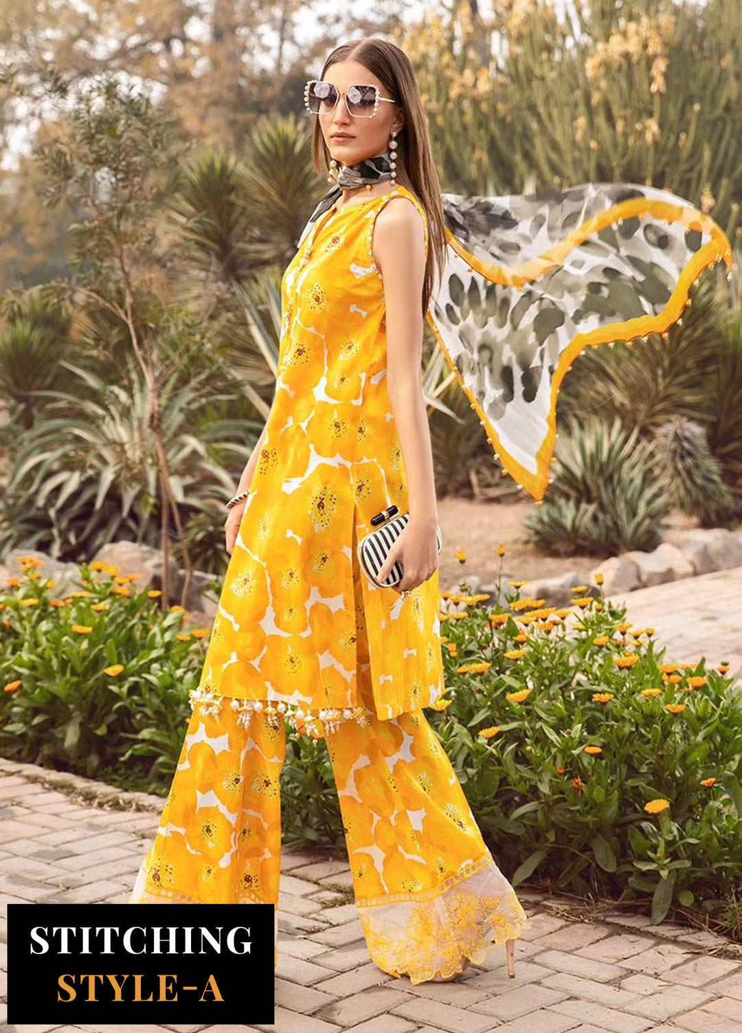 MPrints by Maria B Embroidered Lawn Suits Unstitched 3 Piece MB24P 12B - Summer Collection