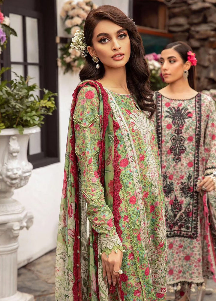MPrints by Maria B Embroidered Lawn Suits Unstitched 3 Piece MB24P 13B - Summer Collection