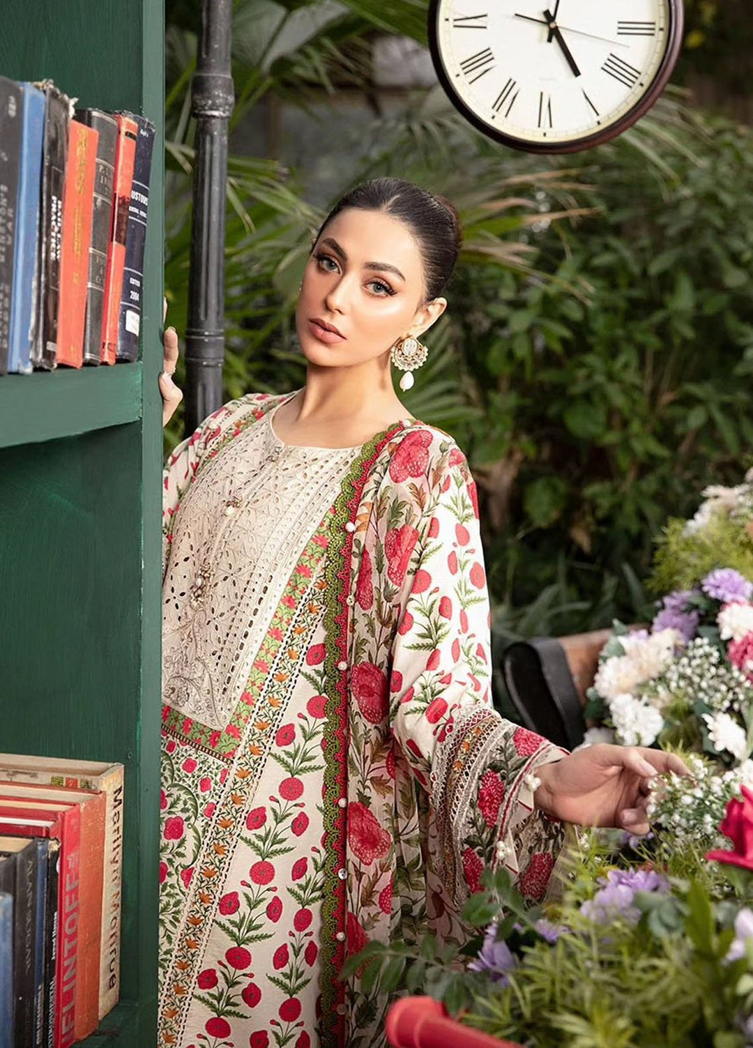 MPrints by Maria B Embroidered Lawn Suits Unstitched 3 Piece MB24P 14A - Summer Collection