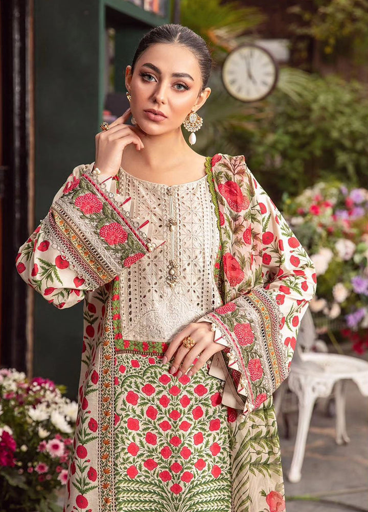 MPrints by Maria B Embroidered Lawn Suits Unstitched 3 Piece MB24P 14A - Summer Collection