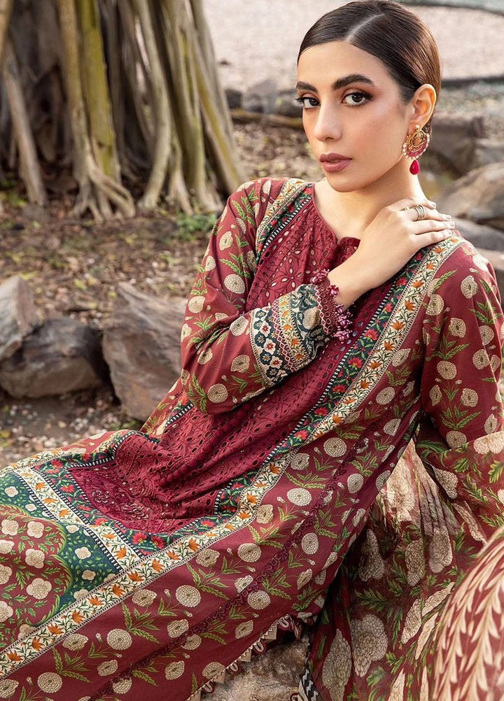 MPrints by Maria B Embroidered Lawn Suits Unstitched 3 Piece MB24P 14B - Summer Collection
