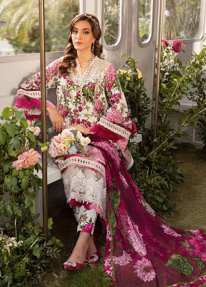 MPrints by Maria B Embroidered Lawn Suits Unstitched 3 Piece MB24P 2A - Summer Collection