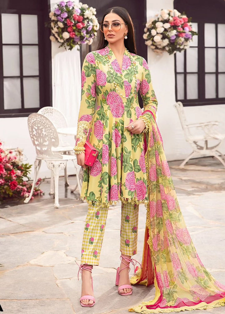 MPrints by Maria B Embroidered Lawn Suits Unstitched 3 Piece MB24P 3A - Summer Collection