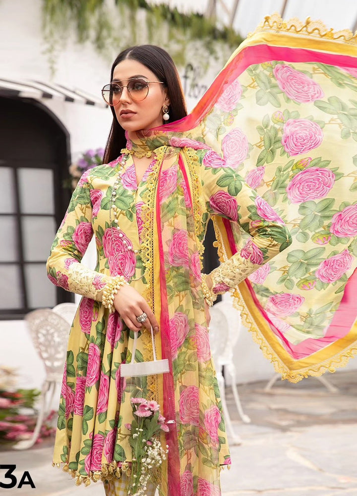 MPrints by Maria B Embroidered Lawn Suits Unstitched 3 Piece MB24P 3A - Summer Collection
