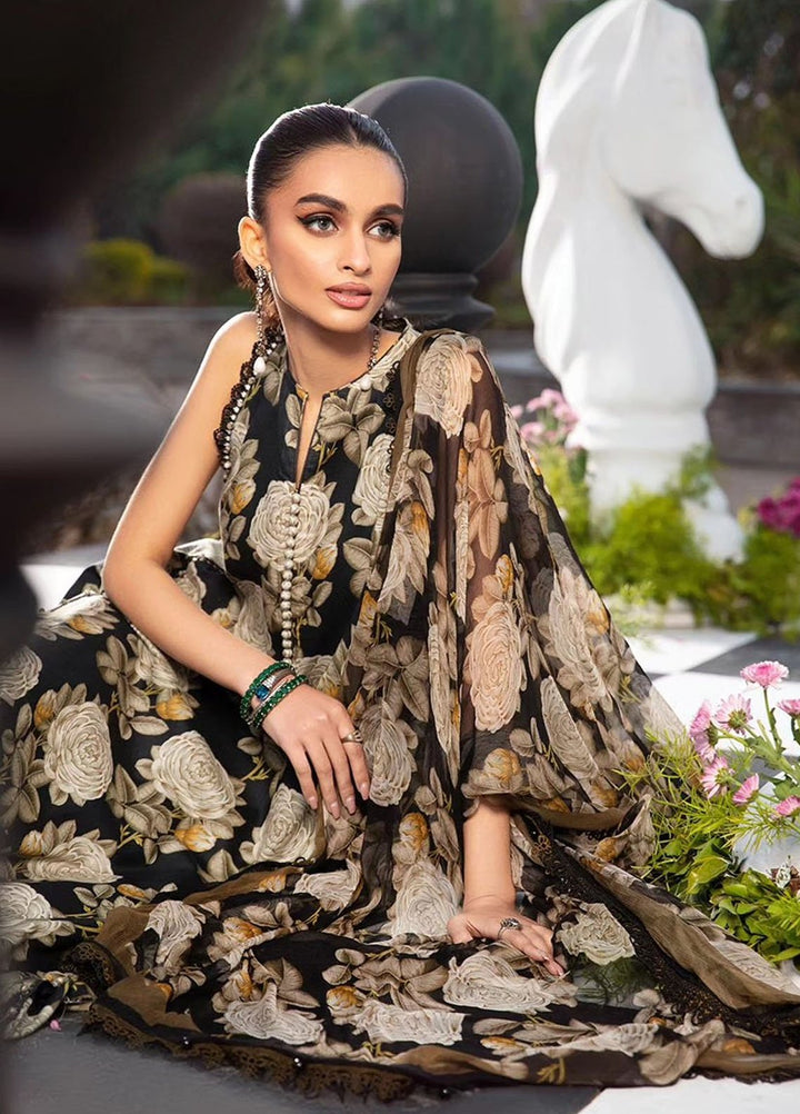 MPrints by Maria B Embroidered Lawn Suits Unstitched 3 Piece MB24P 3B - Summer Collection
