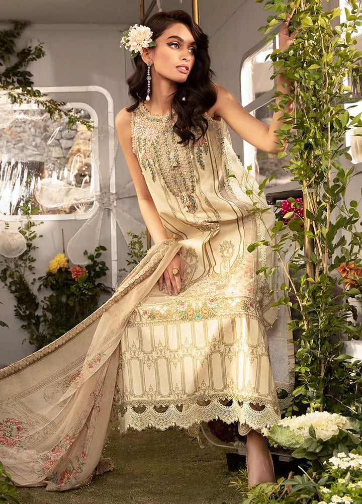 MPrints by Maria B Embroidered Lawn Suits Unstitched 3 Piece MB24P 4A - Summer Collection