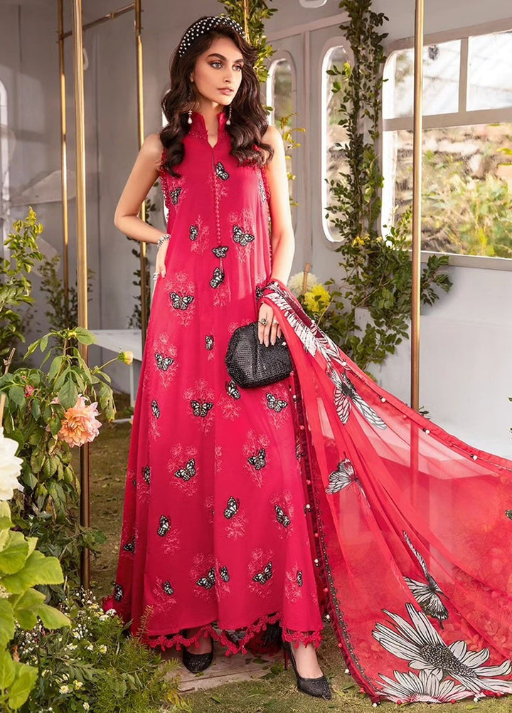 MPrints by Maria B Embroidered Lawn Suits Unstitched 3 Piece MB24P 5A - Summer Collection