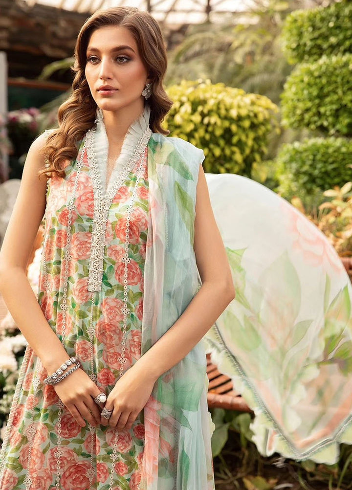 MPrints by Maria B Embroidered Lawn Suits Unstitched 3 Piece MB24P 6A - Summer Collection