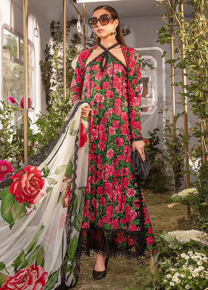 MPrints by Maria B Embroidered Lawn Suits Unstitched 3 Piece MB24P 6B - Summer Collection