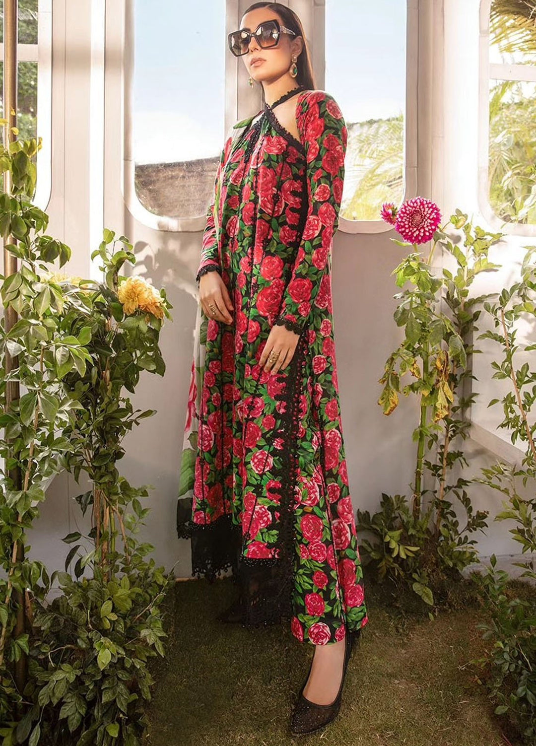 MPrints by Maria B Embroidered Lawn Suits Unstitched 3 Piece MB24P 6B - Summer Collection