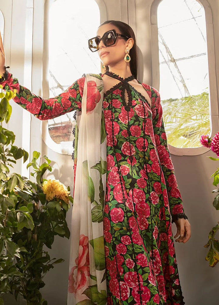MPrints by Maria B Embroidered Lawn Suits Unstitched 3 Piece MB24P 6B - Summer Collection
