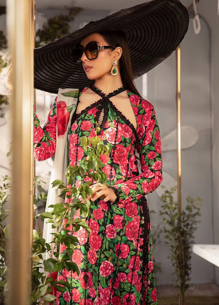 MPrints by Maria B Embroidered Lawn Suits Unstitched 3 Piece MB24P 6B - Summer Collection