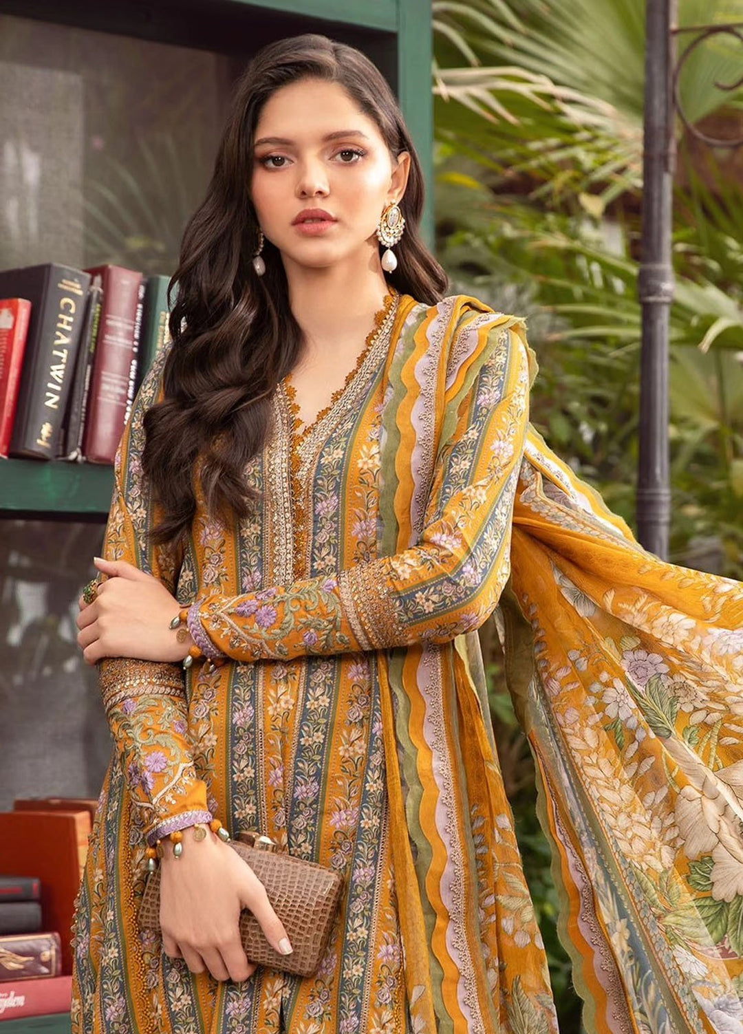 MPrints by Maria B Embroidered Lawn Suits Unstitched 3 Piece MB24P 7A - Summer Collection