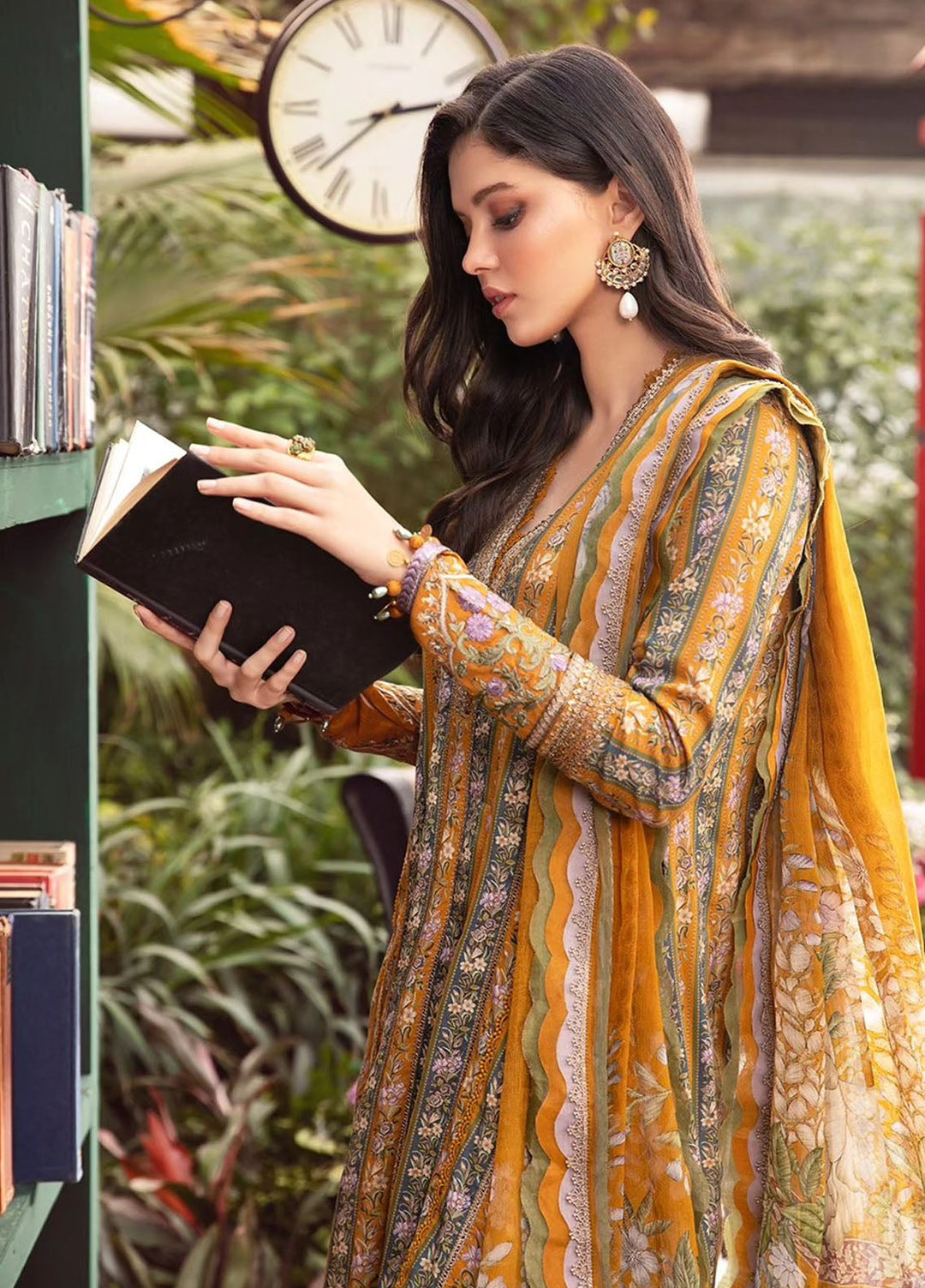 MPrints by Maria B Embroidered Lawn Suits Unstitched 3 Piece MB24P 7A - Summer Collection