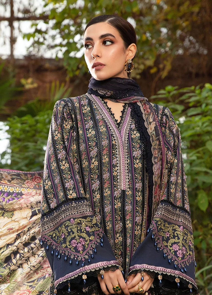 MPrints by Maria B Embroidered Lawn Suits Unstitched 3 Piece MB24P 7B - Summer Collection