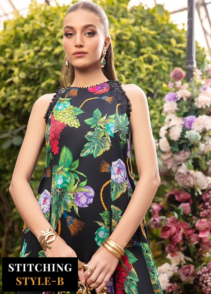 MPrints by Maria B Embroidered Lawn Suits Unstitched 3 Piece MB24P 8B - Summer Collection