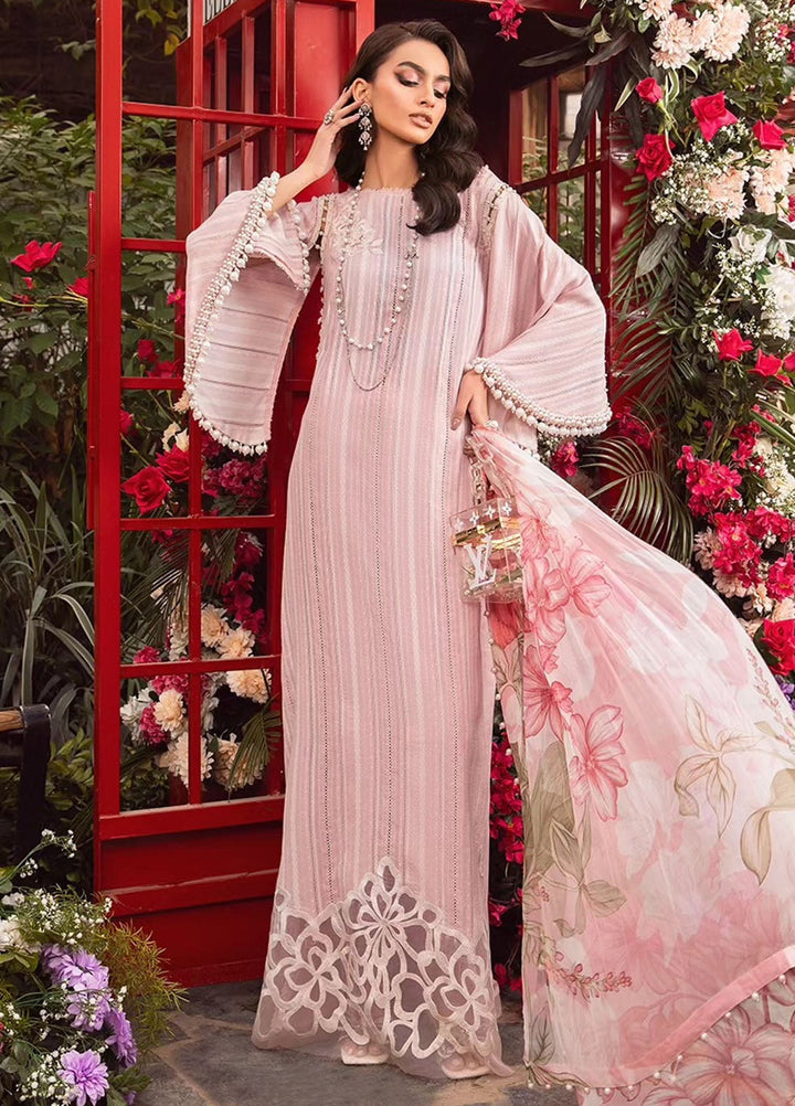 MPrints by Maria B Embroidered Lawn Suits Unstitched 3 Piece MB24P 9B - Summer Collection