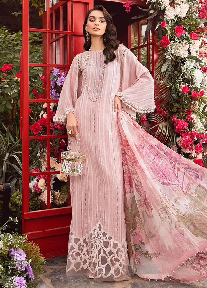 MPrints by Maria B Embroidered Lawn Suits Unstitched 3 Piece MB24P 9B - Summer Collection
