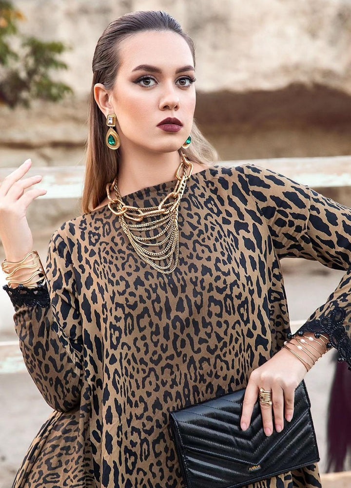 MPrints By Maria B Embroidered Linen Suits Unstitched 3 Piece MB23UW 10A - Winter Collection