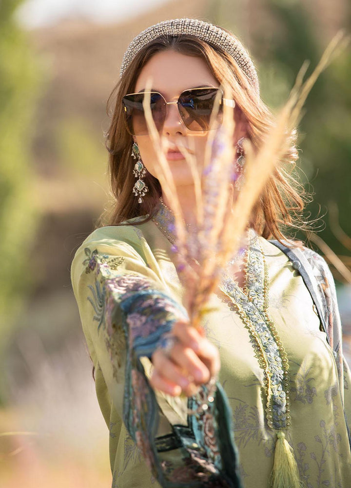 MPrints By Maria B Embroidered Linen Suits Unstitched 3 Piece MB23UW 7A - Winter Collection