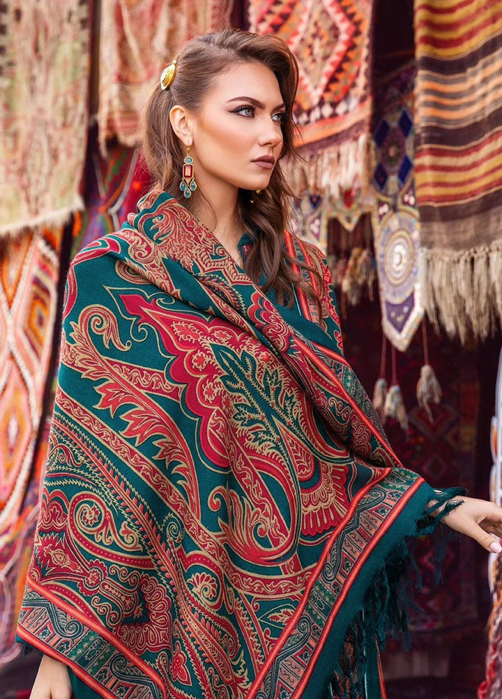 MPrints By Maria B Embroidered Linen Suits Unstitched 3 Piece MB23UW 8A - Winter Collection
