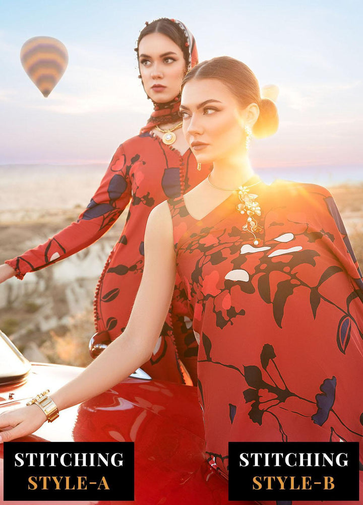 MPrints By Maria B Embroidered Linen Suits Unstitched 3 Piece MB23UW 9A - Winter Collection