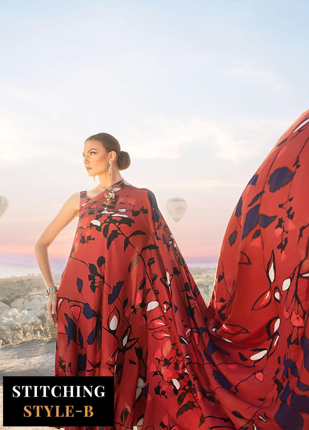 MPrints By Maria B Embroidered Linen Suits Unstitched 3 Piece MB23UW 9A - Winter Collection