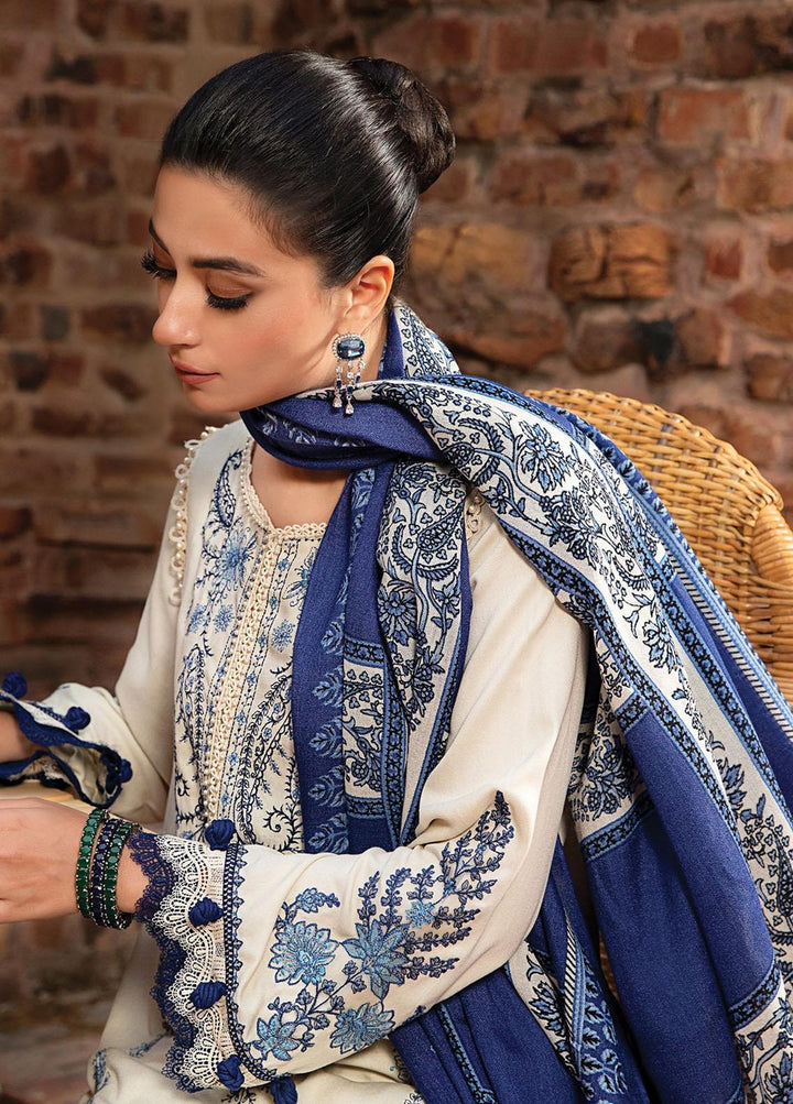 Mprints by Maria B Embroidered Linen Suits Unstitched 3 Piece MB22MW 1A - Winter Collection