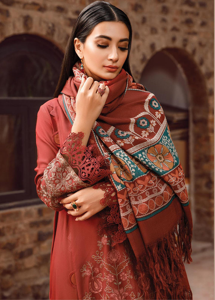 Mprints by Maria B Embroidered Linen Suits Unstitched 3 Piece MB22MW 2A - Winter Collection